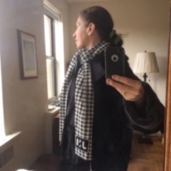 "In 2 GREEN" 100% Upcycled Cotton Scarf 12.5"X 72" - Picture 4 of 5